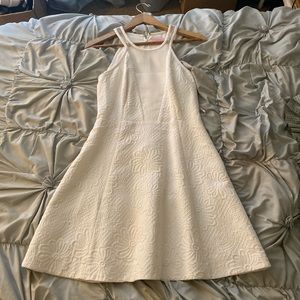 Lily Pulitzer white floral textured dress